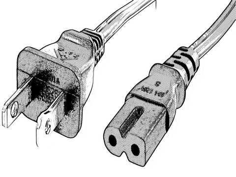 NEMA 1-15P TO IEC 60320 C7